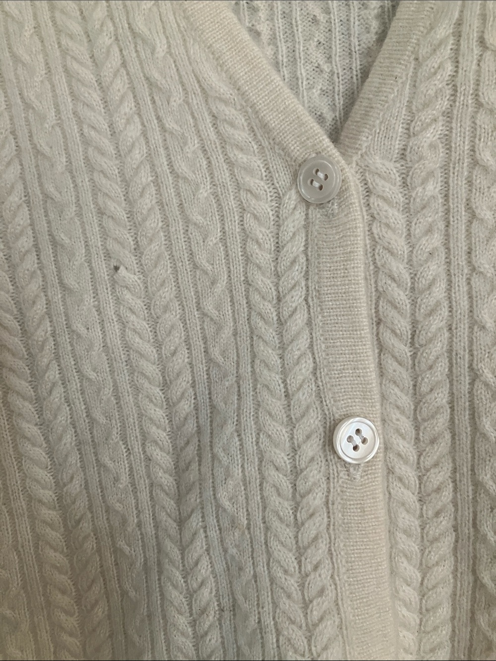 William Kasper light cashmere short sleeve cardigan - Picture 5 of 6
